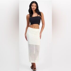 NWT Crochet Maxi Skirt